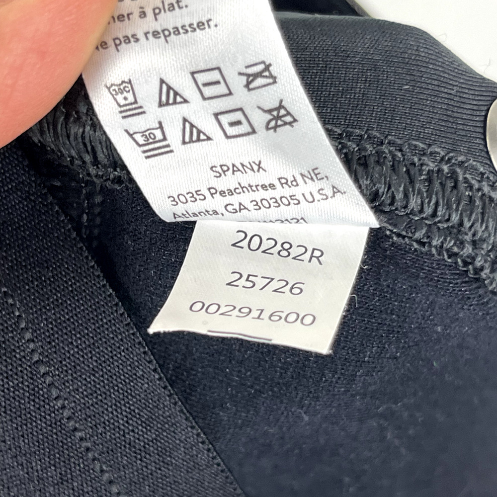 Spanx Leather-Like Ankle Skinny Pant Womens Large Brown Stretch Pull On Cropped - Picture 14 of 14